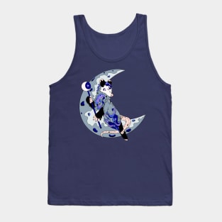 Fantasy opossum, spirit animal and protector of the moon Tank Top